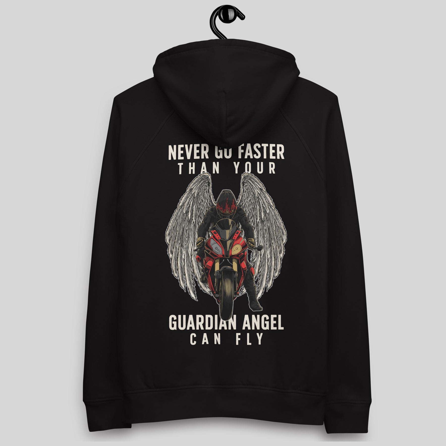 NEVER GO FASTER THAN YOUR GUARDIAN ANGEL